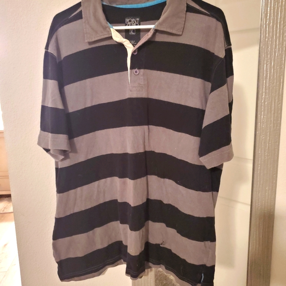 Mens point zero Striped xl shirt